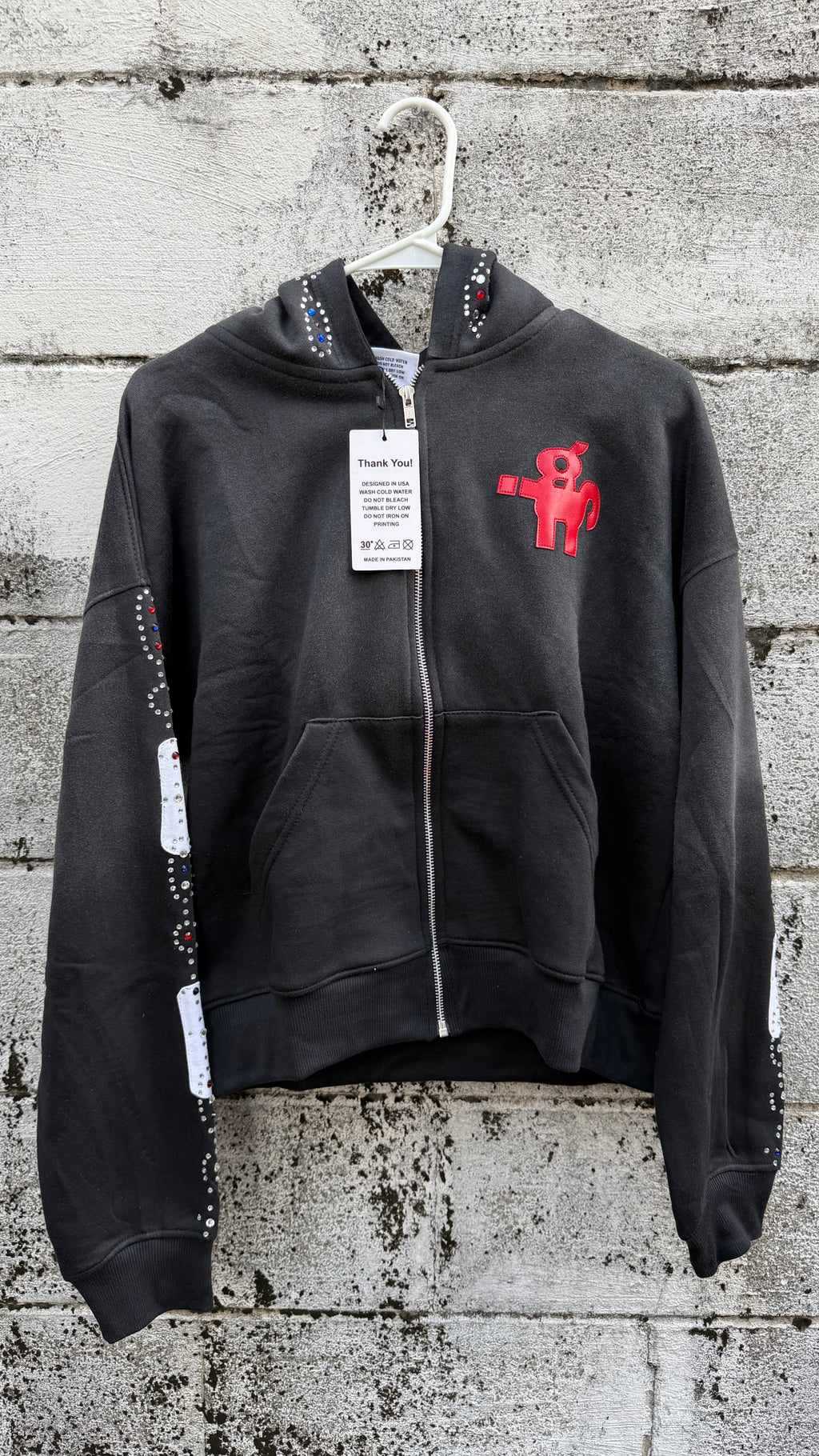 IGSU JEWELS ZIP UP HOODIE