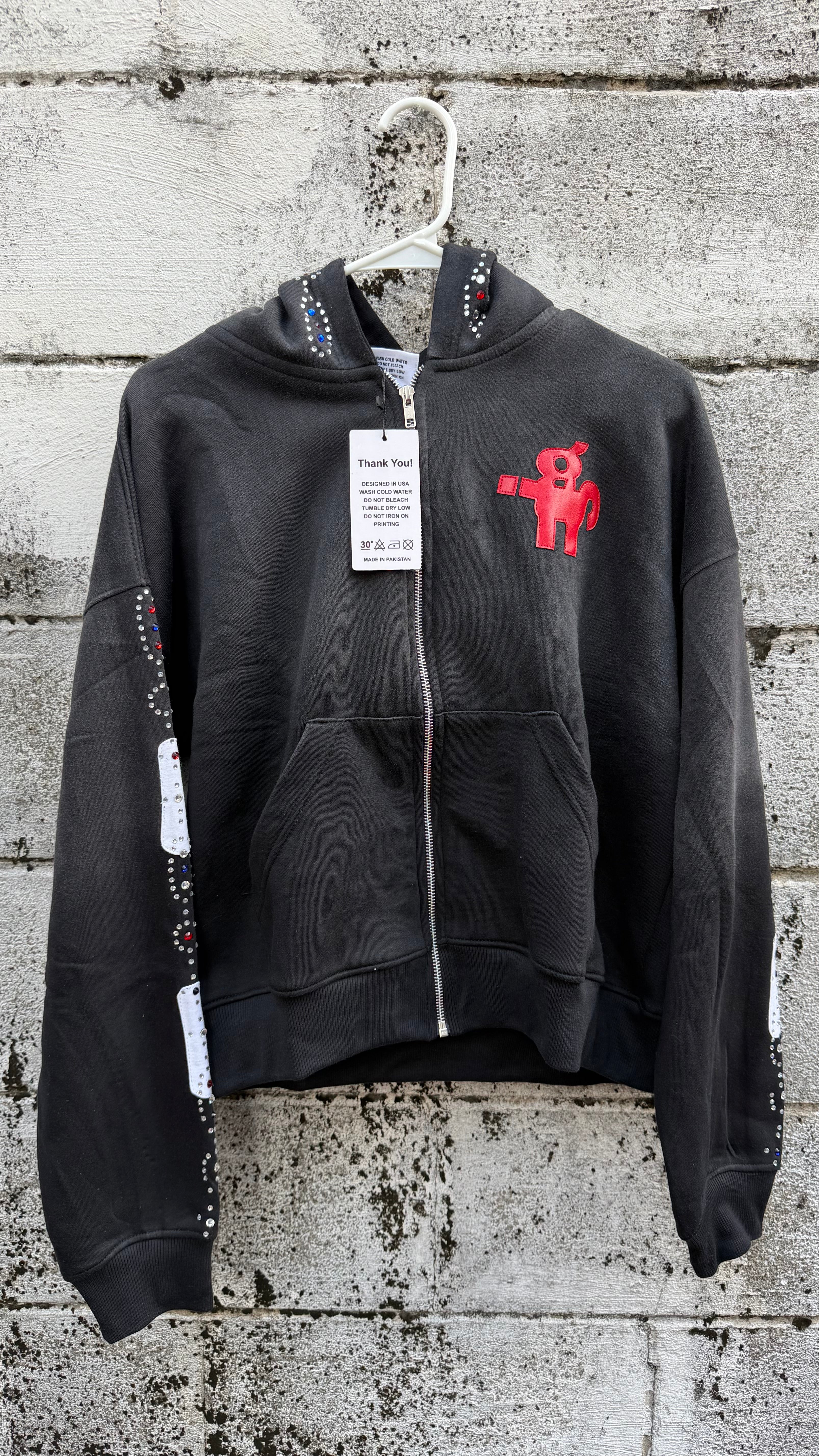 IGSU JEWELS ZIP UP HOODIE