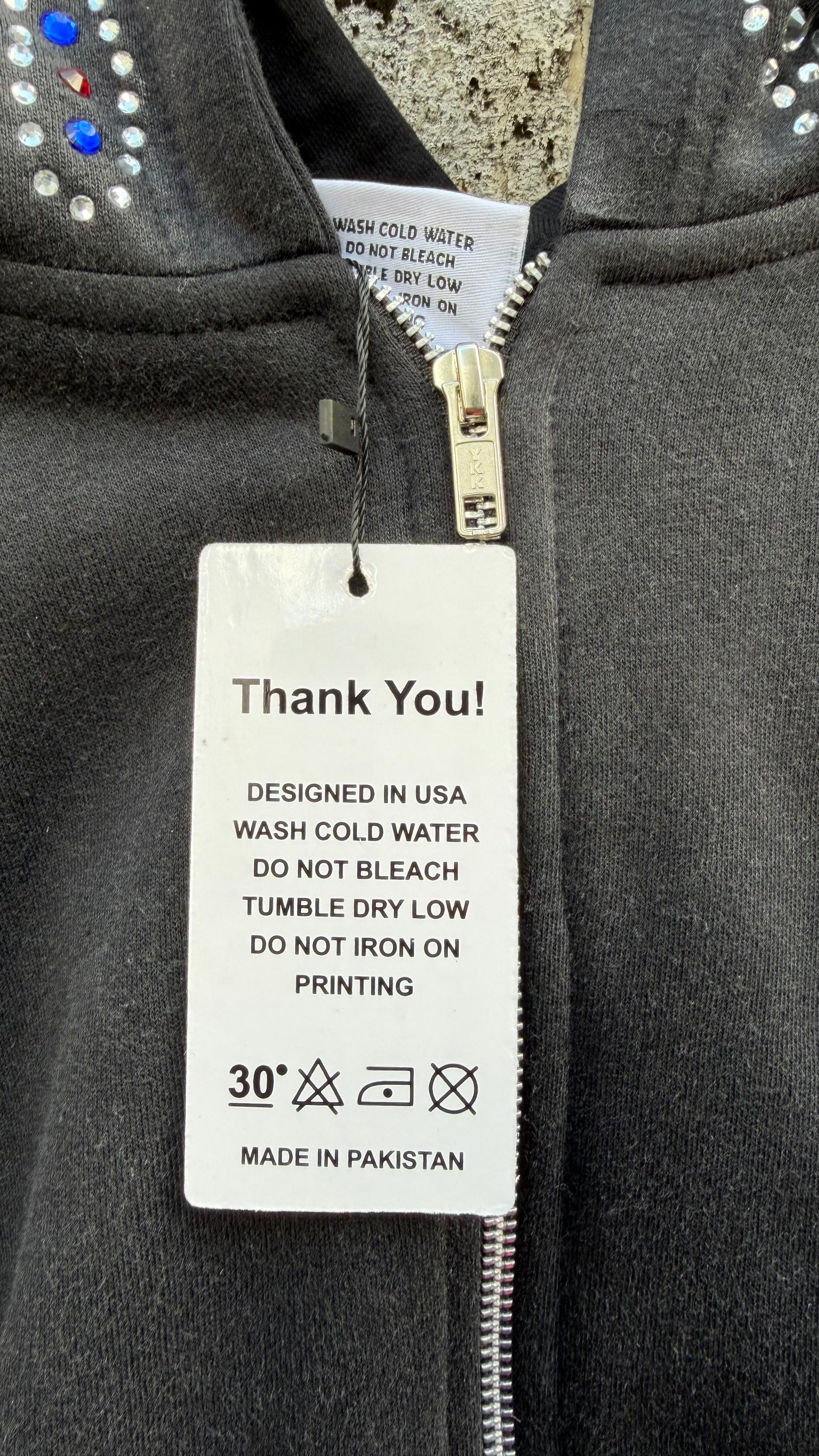 IGSU JEWELS ZIP UP HOODIE