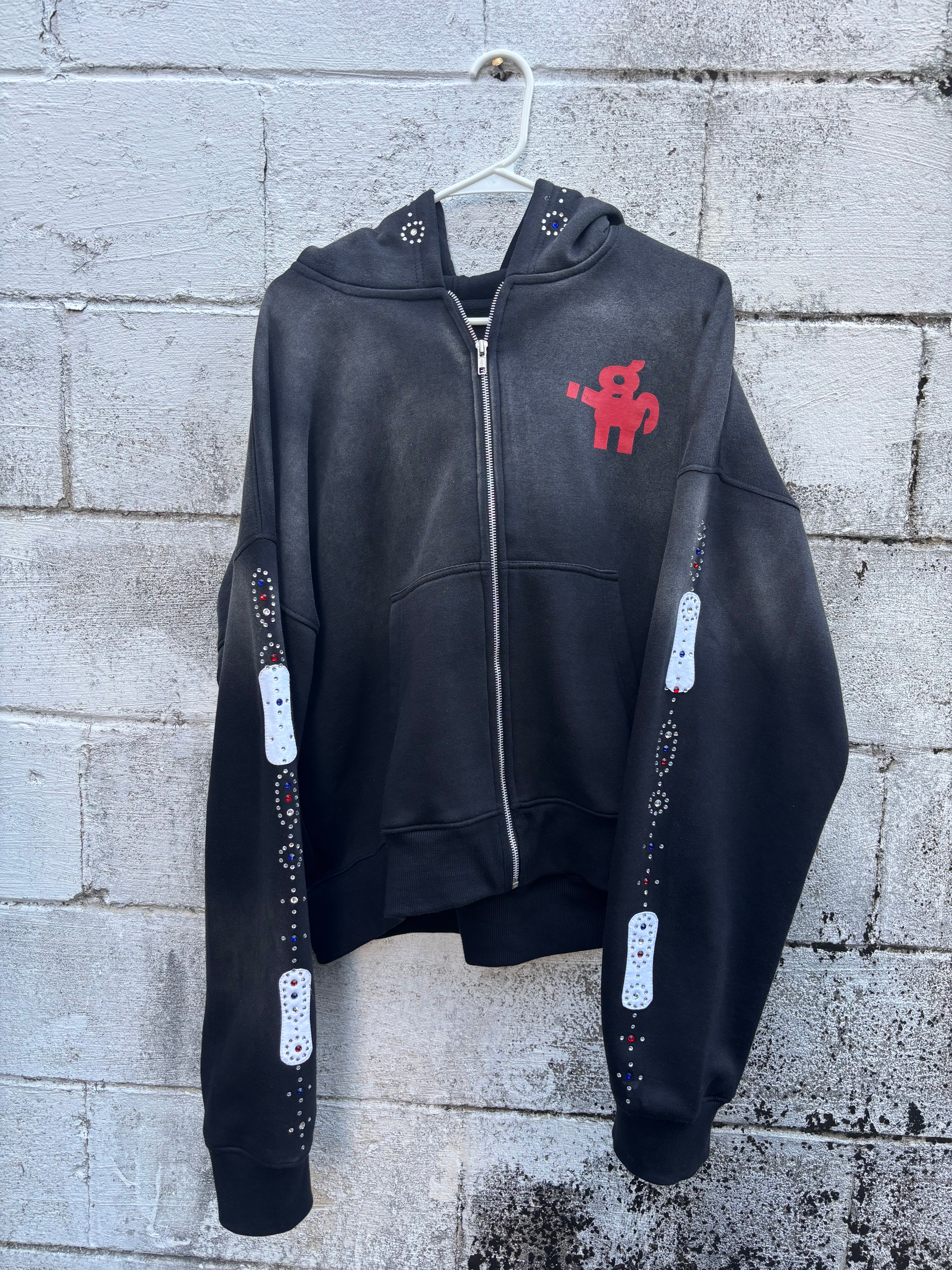 IGSU JEWELS ZIP UP HOODIE