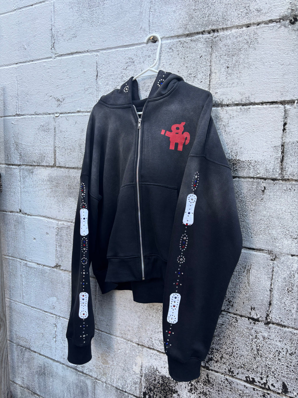 IGSU JEWELS ZIP UP HOODIE