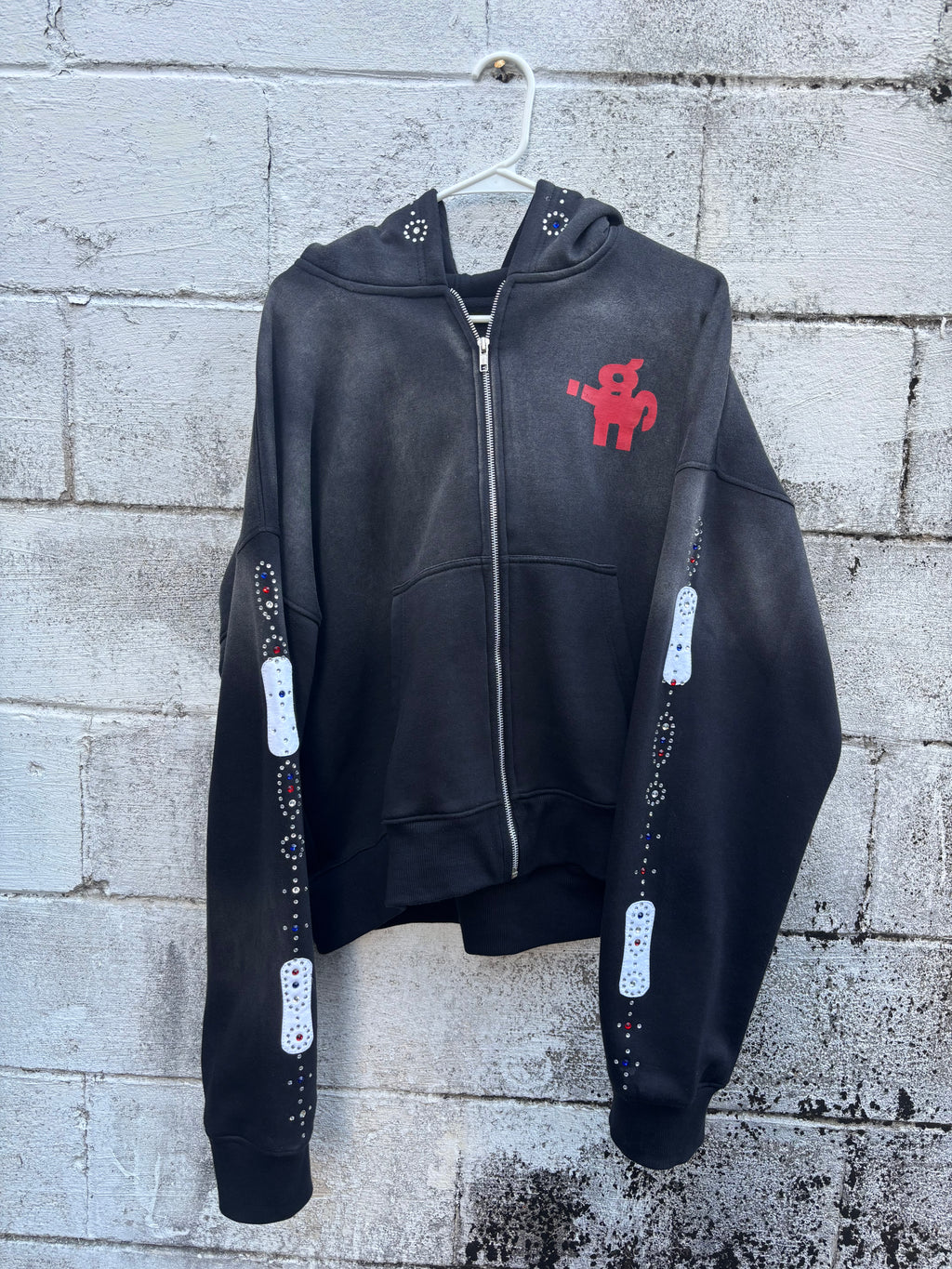 IGSU JEWELS ZIP UP HOODIE