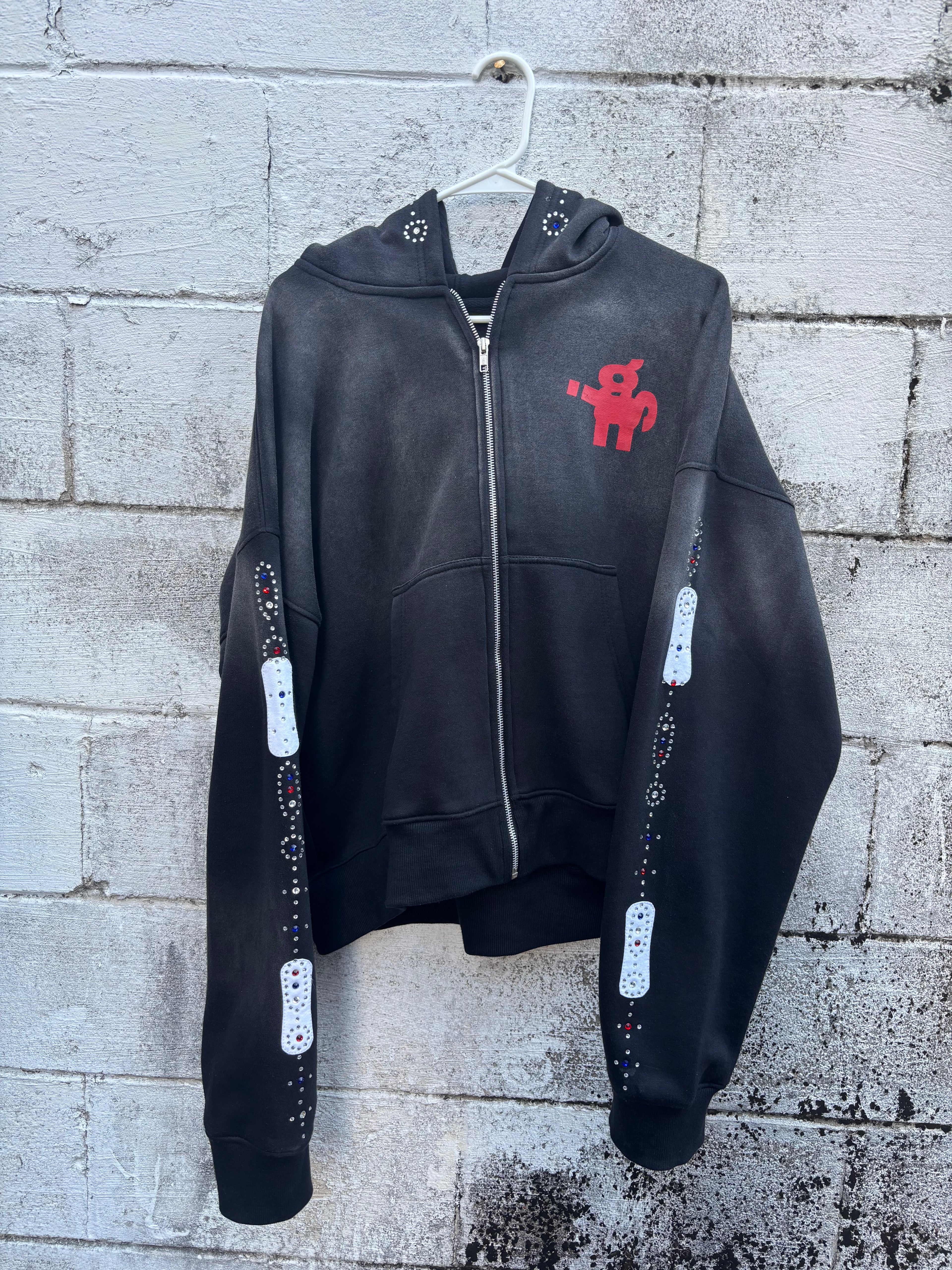 IGSU JEWELS ZIP UP HOODIE