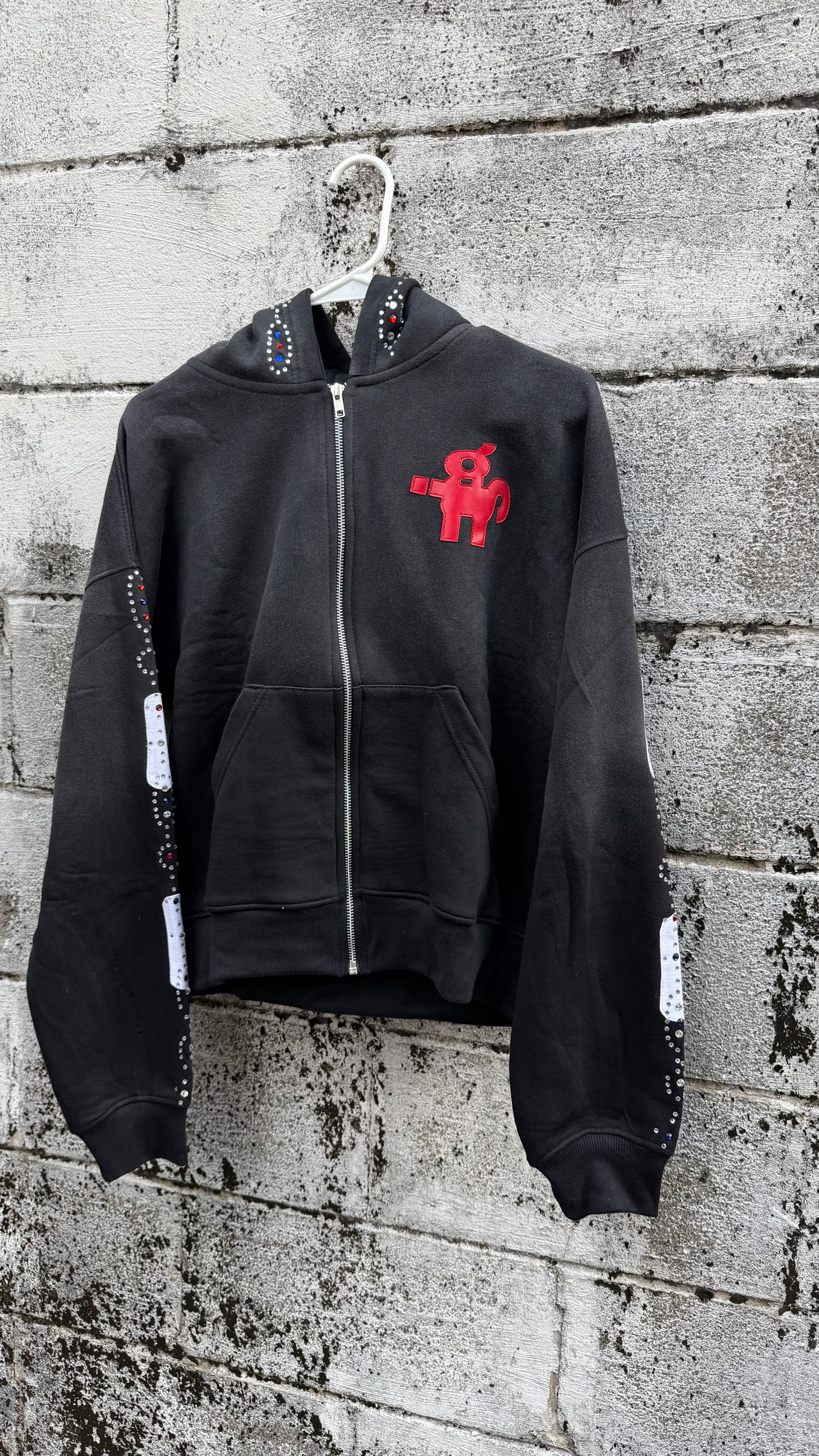 IGSU JEWELS ZIP UP HOODIE