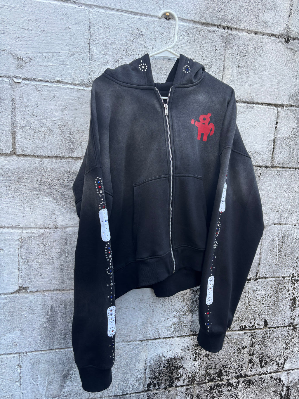 IGSU JEWELS ZIP UP HOODIE